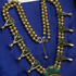This is a store-bought, 1951 Sancrest Faux Turquoise, Navajo,  Squash Blossom necklace given by Gareth to his niece. Brother David would often give such a necklace to indian women at whose weddings he officiated.